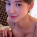 DJ 미유 모델 원미령 엎드려 노트북 하는 자세 눌린 가슴