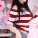 숏팬츠 입고 리액션하는 에디린 gif