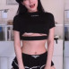 굥이 언더붑 밑가슴 노출 폴리스 코스프레 댄스