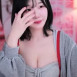 수련수련 일자 가슴골