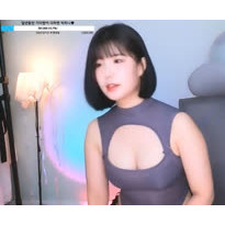 트위치 하기미 시스루 블랙 브라 노출 육덕 몸매