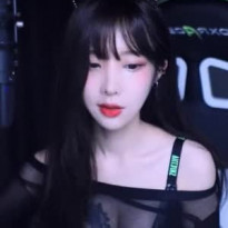 BJ 유혜디 동물귀 시스루 블랙 가슴골 문신