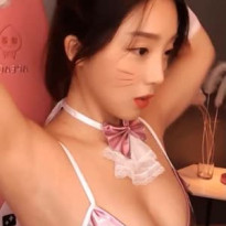 bj 유니나 고양이 수염 끈나시 가슴골