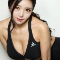 bj 맹예나 아디다스 스포츠 브라 숙인 가슴골 레깅스 핏 블랙 비키니