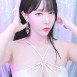 의상 극락인 겨우디 가운데 링 끈 홀터넥 가슴골