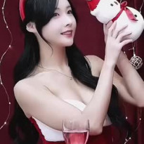 하빈츄 포켓걸스 하빈 섹시 토끼 산타 윗 가슴