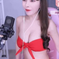 가슴 리본 튜브탑 비키니 bj 꽃사슴