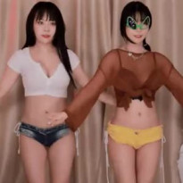 퀸다미 에디린 가슴 흔들기 대결