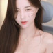 bj 화정 얼굴에 복귀 글 적고 끈나시 내려서 보여주는 가슴골