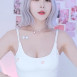 BJ 오지은 흰나시 가슴골 겨드랑이