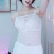 시스루 민소매 원피스 한갱 예사롭지 않은 허리돌림