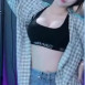 한갱 블랙 CK 캘빈클라인 스포츠 브라