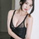 과감한 홍다솜 시스루 블랙 가슴골