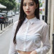 우산이 없어 흠뻑 젖은 AI