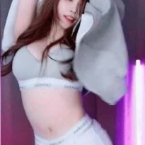 회색 캘빈클라인 CK 브라 팬티 BJ 한갱