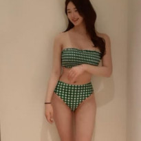 치어리더 윤영서 튜브탑 비키니