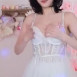 수련수련 시스루 흰 란제리