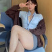 가슴 내놓고 다니는 여직원 명아츄 오피스룩