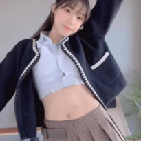 명아 스쿨룩 룩북 gif