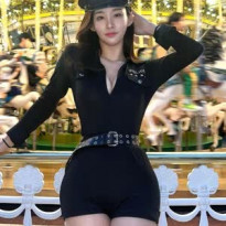 경찰 코스튬 갓세희 놀이공원 몸매 jpgif