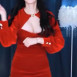 문월 가슴골 노출 원피스 슴부먼트