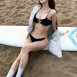 한갱님 인스타 블랙 비키니 언더붑