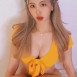 BJ 쨔졍 노란 비키니 가슴골