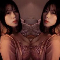 요캉 큰 가슴 맞대는 데칼코마니 리액션