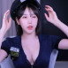 유치 체포 당하고 싶게 만드는 섹시한 경찰복 가슴골 노출