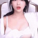 핑크 민소매 히또 가슴골