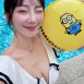 이미래 치어리더 수영복 가슴골