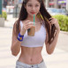 말레이시아 국적의 꽃미녀 배우 李美玲 Cathryn Lee 탄탄한 복근