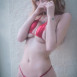 레드 끈비키니 입은 빛베리 몸매