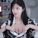 BJ 문월 흘러내린 브라 끌어 올리는 가슴골