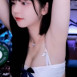겨드랑이 제모받은거 보여주는 청순한 흰 브라 쵸단