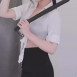 쵸단 찢어진 검스 경찰 유니폼 검정브라 가슴골