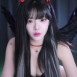 박틸다 악마 컨셉 섹시 가슴골