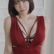 겨우디 골반 예뻐 보이는 타이트 레드 원피스 룩북