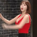 쇼호스트 나수진 레드 민소매