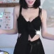 수련수련 뿜뿜 블랙 란제리 가슴 드리블