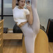 다리 쫙 찢어주는 필라테스 선생님 레깅스 핏