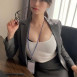 연차 내고 바닷가 간 여직원 명아츄 오피스룩 비키니 몸매
