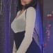 수련 수련 렌탈 여친룩 시스루 흰티 블랙 브라