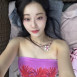 경리 핑크 튜브탑 비키니