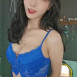 수련수련 파란 란제리룩 출렁이는 가슴
