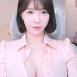 겨우디 핑크 셔츠 묵직한 가슴골