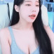 회색 ck 캘빈클라인 브라 가슴골 굥이