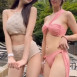 몸매 대결하는 쌍둥이녀 비키니 몸매