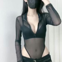 한세하 팬티같은 청핫팬츠 하이레그 시스루 검은 브라