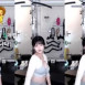 쵸단 회색 스포츠브라 복근 아이돌 댄스